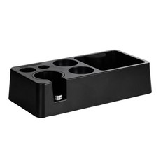 탬핑 스테이션 플라스틱 에스프레소 탬퍼 매트 스탠드 탬퍼 홀더 스테이션 51/53/58mm Portafilters 탬퍼 유통 업체, 검은색, 1개