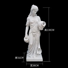 정원분수대리석천사조각상