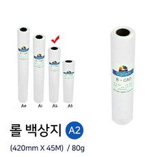 A2 롤지 80g 420mmx45m 백상지 플로터용지