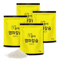 딱좋아 구슬타입 염화칼슘 제설제 제습제 리필, 4개, 3kg