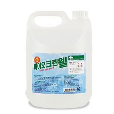 크로바 바이오크린웰 살균소독제 주정알콜 뿌리는소독제 소독용에탄올, 4L, 1개