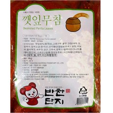 즉석 반찬 깻잎양념무침 4kg X4개 밑반찬 키즈 어르신 어르신 키즈 저염식 배달 나물, 1