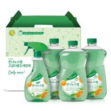 은나노스텝 시즌3 다용도 세정제 4종 세트 (550ml 1개 + 1100ml 리필 3개), 1세트 1세트