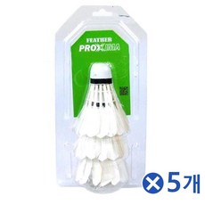 [D3-OH02336629] 거위털 배드민턴 깃털셔틀콕 3Px5개 체육시간 수업용, 1개