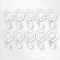 FREESPACE 窗簾夾 25mm, 白色, 10入