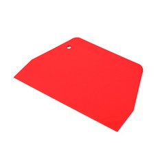 베이킹용 사각 스크래퍼 (대) (195mm x 130mm), 1개, 레드