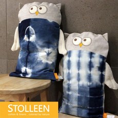 [천삼백케이] [슈톨렌] [슈톨렌 STOLLEEN] 클래식 부엉이 아기베개(미니), 스트라이프