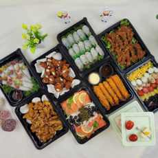 부페마트 케이터링 홈파티음식 소인원 5인 패키지. 소인원모임 와인파티 뷔페 집들이 돌잔치 생일 생신 상차림