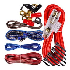 Complete 1500W Gravity 8 게이지 앰프 설치 배선 키트 앰프 Pk3 8 Ga 레드, 상세내용참조
