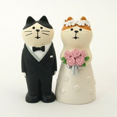 데꼴 마스코트 인형시리즈 (웨딩 신랑신부 고양이)
