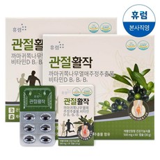 휴럼 관절활작 500mg*60 캡슐 * 2 박스 (2개월분)/ 제주산 관절 건강, 2박스, 상세페이지참조
