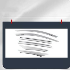 External For Hyundai Tucson 2022-23 Car side Window Visor Vent Shades Sun Rain Guard Accessories Dec, 01 Chrome silver