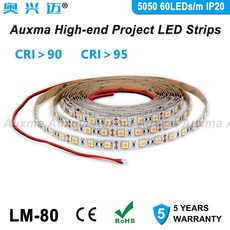 5050 60 의 LED M LED STRIP CRI95 CRI90 IP20 DC12V 24 V 300 의 LED 릴 5 M 릴 비 6MM 6 실, Warm White 2700K DC24V White PCB 14 4W per meter CRI95 5m per reel^+4500