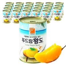 대한제당 푸드림 황도 통조림 430g, 24캔