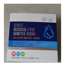 진정주몰
 진정주 프리미엄 rTG 오메가3 1000 90캡슐 1박스 진약사몰 90캡슐 × 1통 1개 90정