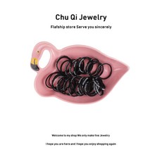 성인용 아동용 고무줄 헤어 밴드 머리끈 100줄