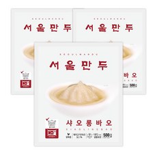 서울만두 샤오롱바오 500g 육즙만두 고기만두 소룡포 고기 딤섬 냉동만두 냉동안주, 3개