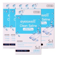 아이스웰 1회용 콘텍트렌즈 식염수 히알루론산함유 7mlx5개입, 35ml, 6개