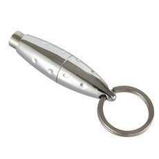 버클 시가 펀치 라운드 미니 시가 펀치 1pcs 휴대용 커터 포켓 액세서리, Silver, 1개