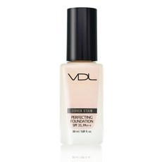VDL 커버스테인 퍼펙팅 파운데이션 30ml V02 (21호 따뜻한 옐로우톤), 1개