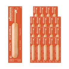 헬스앤뷰티 닭가슴살 소시지바 훈제 12+8 (총 20팩), 20개, 70g