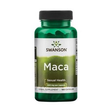스완슨 마카 500mg 100캡슐 Swanson 풀 스펙트럼 Maca, 100정, 1개