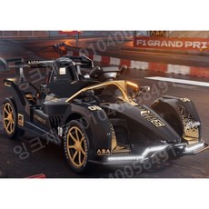 어린이 전동카트 1인용 어른 4륜 아동 범퍼카 루지, 전기 구동, 화이트+12v7대용량배터리(지속2~3시간), 1개