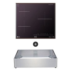 LG 디오스 인덕션 빌트인 3구 전기레인지 미라듀어 글라스 본품 + 프리스탠딩 자재 방문설치