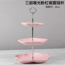 도자기 세라믹 3층 과일접시 거실 아이디어 다층 케이크 선반용 캔디건-45423, 옵션05, 단일옵션