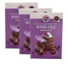 (상온)백설 브라우니믹스320gx3개, 320g, 3개