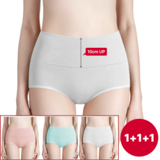 [SELOTA] 하이웨스트 면팬티 3종세트 10cm UP으로 힙이 편함