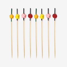 더팩컴퍼니 12cm 모양꼬지 초록나무 100개 10000개, 1개