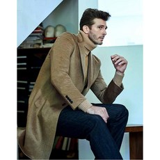 마에스트로 남성 19FW 콜롬보 캐시미어 브라운 코트 MACO9D021CM