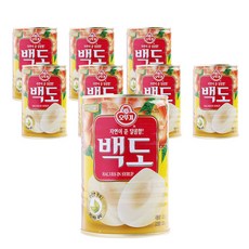 오뚜기 백도 반절, 400g, 8개