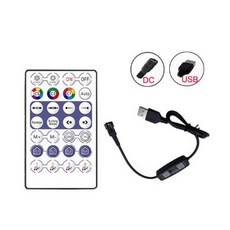 WS2811 WS2812B LED 컨트롤러 블루투스 음악 SK6812 WS2812 픽셀 LED 스트립 라이트 APP 24/28 키 원격 DC5