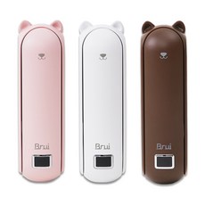 브루이 베어 대용량 4800mAh 휴대용 미니 선풍기, brui-002, 브라운