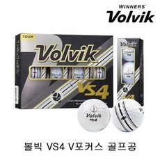 볼빅 VS4 V포커스 4피스 12구 골프공 (화이트), 단품, free