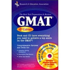 GMAT with CD-ROM 4/e : REA The Best Test Prep & Review, Research & Education Associ...