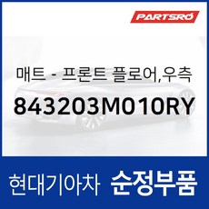순정 카매트(조수석) (843203M010RY) 제네시스 BH, 1개