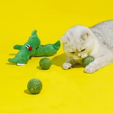 리스펫 고양이 자동 장난감 멀티 꼬리잡기, 민트, 1개