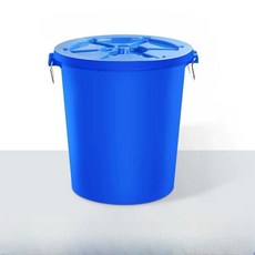 대형 플라스틱 양동이 대용량 바스켓 뚜껑 바퀴달린 통, 1개, 8. 120L파란색