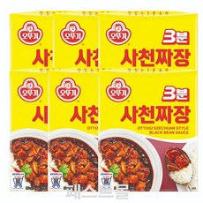 오뚜기 3분 사천짜장, 6개, 200g