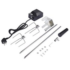 로티세리 자동 로티세리 키트 스테인레스 스틸 바베큐 키트 그릴 세트 핫도그 치킨 스테이크, 03 EU Plug, 1개
