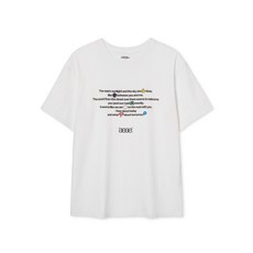 AEAE 에이이에이이 Aeae X PEAKBOY WALK T-SHIRTS 반팔 티셔츠 화이트 매장정품 136689 - aeae모자