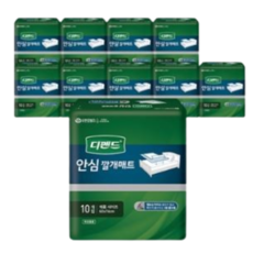 디펜드 남녀공용 안심 깔개매트 60 x 74 cm, 60  x 74 cm, 10개입, 10팩