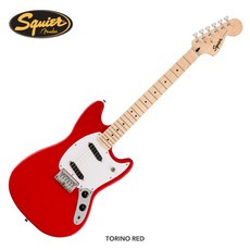 [Squier] 스콰이어 소닉 머스탱 SONIC MUSTANG 일렉기타 (뉴엑스 GP-1 헤드폰 앰프 선물), TORINO RED, RED 레드