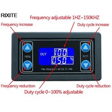 사각파 발생기 디지털 주파수 듀티비 직사각형 1HZ 디스플레이 신호 150KHz PWM 펄스, 1개