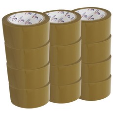 홀스파워 opp 박스테이프 경포장 48mm x 40M, 12개입, 일반(황색)