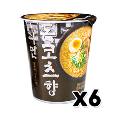 담백한 돈코츠향 라멘 컵라면 75g x 6개