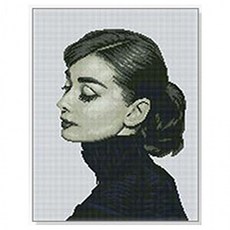 보석십자수오드리햅번